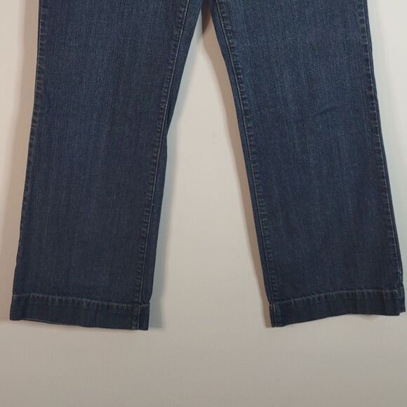 Eddie Bauer Dark Blue Flare & Wide Leg Jeans - Picture 4 of 12